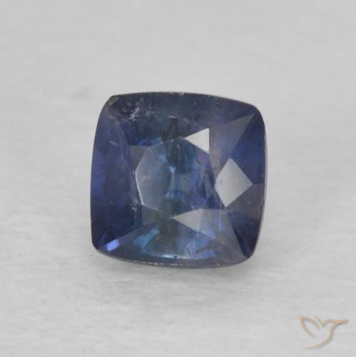 Zaffiro Blu notte naturale da 0.84 ct, Cuscino, VS-SI