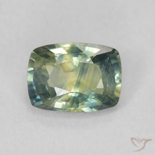 0.77ct Naturale Multicolore Zaffiro, Cuscino, VS
