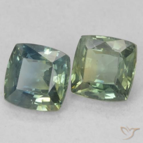 Gemme di Zaffiro Multicolore naturale da 1.34 ct, Cuscino, VS
