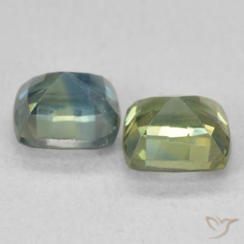Gemme di Zaffiro Multicolore naturale da 1.34 ct, Cuscino, VS