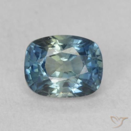0.64ct Naturale Multicolore Zaffiro, Cuscino, VVS