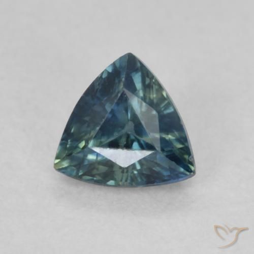 Zaffiro Multicolore naturale da 0.46 ct, Taglio trillion, VVS-VS