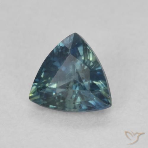 Zaffiro Multicolore naturale da 0.46 ct, Taglio trillion, VVS-VS