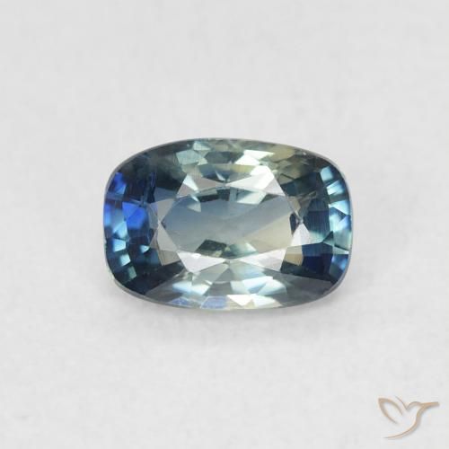 0.67ct Naturale Multicolore Zaffiro, Cuscino, VS