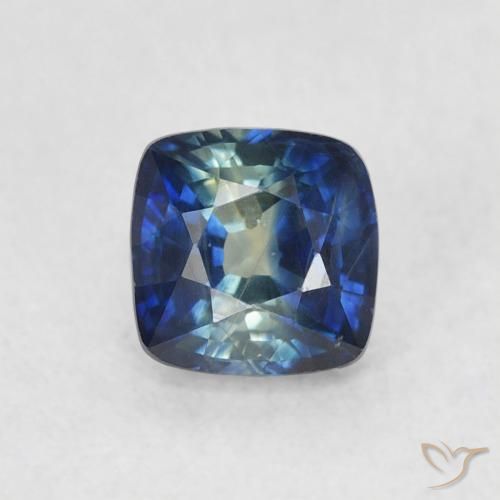 0.72ct Naturale Blu navy Zaffiro, Cuscino, VS