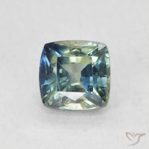 0.71ct Naturale Multicolore Zaffiro, Cuscino, VS