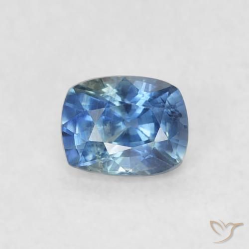 0.35ct Naturale Blu Zaffiro, Cuscino, VS