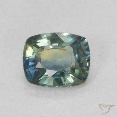 0.70ct Naturale Multicolore Zaffiro, Cuscino, VVS-VS
