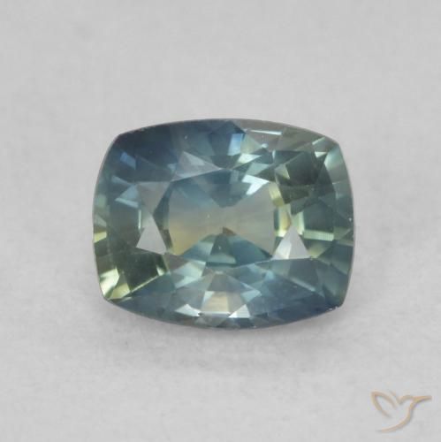 0.79ct Naturale Multicolore Zaffiro, Cuscino, VVS-VS