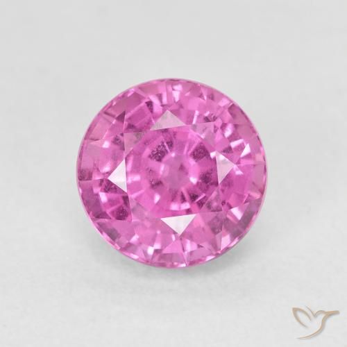 2.54ct Naturale Rosa scuro Zaffiro, Rotondo, VVS-VS
