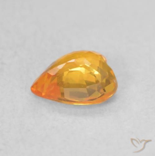 Zaffiro Oro naturale da 0.41 ct, Cuore, VVS-VS