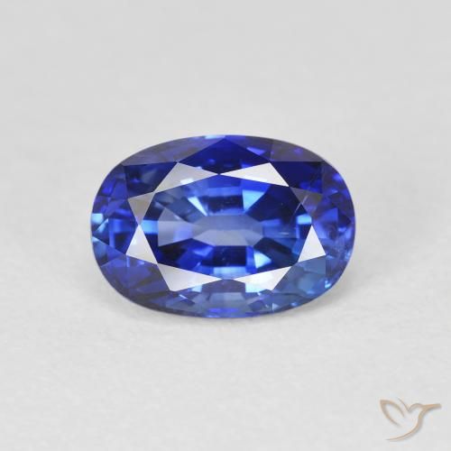 2.20ct Naturale Blu reale Zaffiro, Ovale, VS