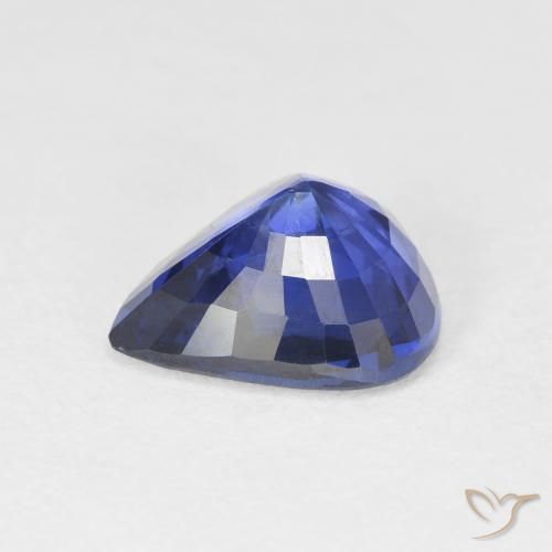 Zaffiro Blu fiordaliso naturale da 4.48 ct, Forma a pera, VVS
