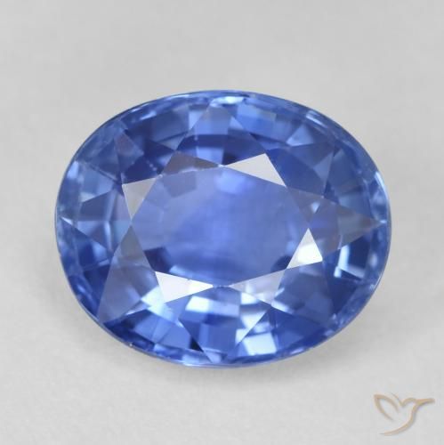 4.05ct Naturale Blu navy medio Zaffiro, Ovale, VVS-VS