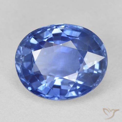 Zaffiro Blu navy medio naturale da 4.05 ct, Ovale, VVS-VS