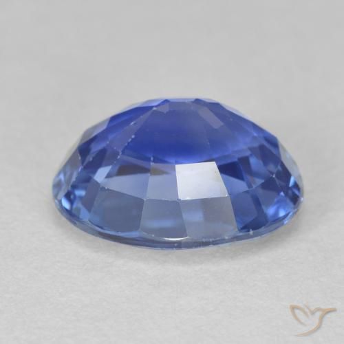 Zaffiro Blu navy medio naturale da 4.05 ct, Ovale, VVS-VS