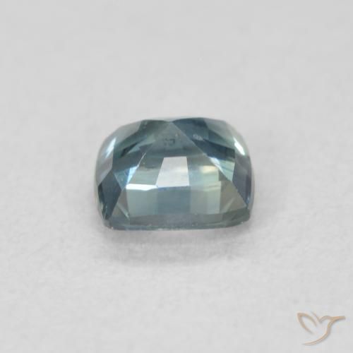 Zaffiro Teal-blu naturale da 0.52 ct, Cuscino, VS