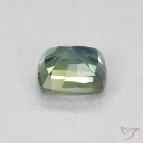 Zaffiro Teal-blu naturale da 0.63 ct, Cuscino, VS