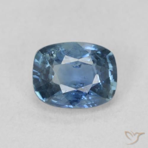 0.59ct Naturale Blu scuro Zaffiro, Cuscino, VS