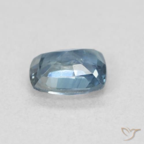 Zaffiro Teal-blu naturale da 0.54 ct, Cuscino, VS