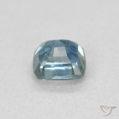 Zaffiro Teal-blu naturale da 0.57 ct, Cuscino, VS