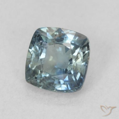 Zaffiro Teal-blu naturale da 0.74 ct, Cuscino, VS