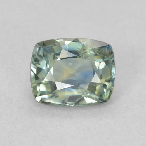 0.69ct Naturale Teal-blu Zaffiro, Cuscino, VS