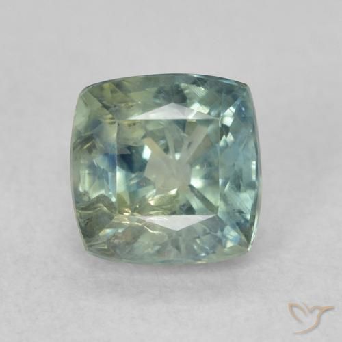 0.98ct Naturale Teal-blu Zaffiro, Cuscino, VS