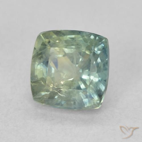 Zaffiro Teal-blu naturale da 0.98 ct, Cuscino, VS