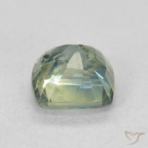 Zaffiro Teal-blu naturale da 0.98 ct, Cuscino, VS