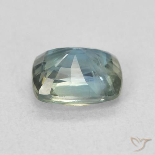 Zaffiro Teal-blu naturale da 0.78 ct, Cuscino, VS