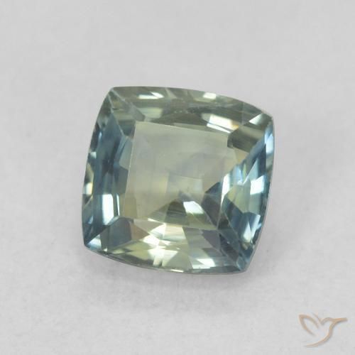 Zaffiro Teal-blu naturale da 0.73 ct, Cuscino, VS