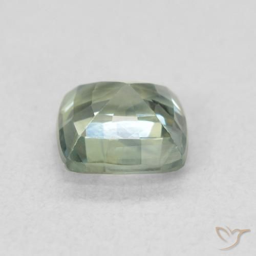 Zaffiro Teal-blu naturale da 0.73 ct, Cuscino, VS