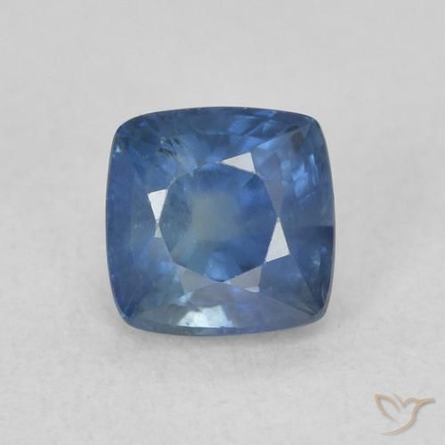 0.82ct Naturale Blu navy Zaffiro, Cuscino, VS