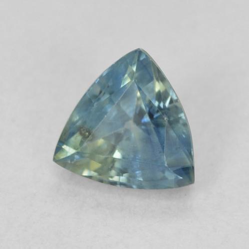 Zaffiro Teal-blu naturale da 0.76 ct, Taglio trillion, VS