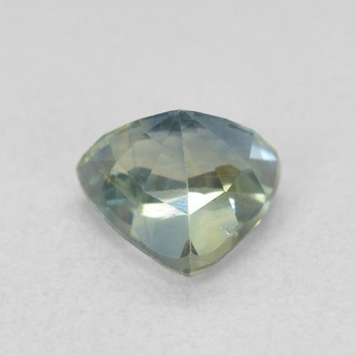Zaffiro Teal-blu naturale da 0.76 ct, Taglio trillion, VS