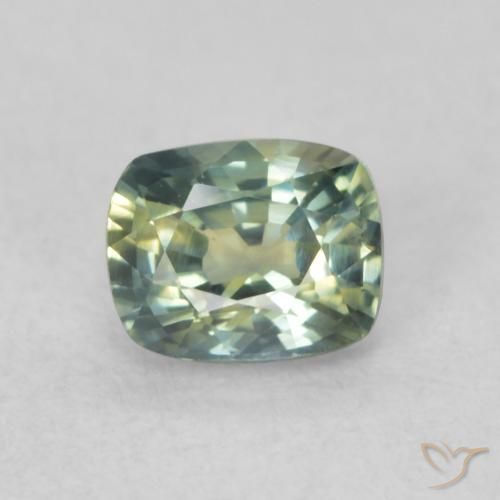 0.64ct Naturale Verdazzurro Zaffiro, Cuscino, VS