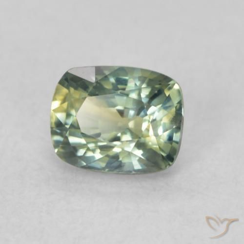 Zaffiro Verdazzurro naturale da 0.64 ct, Cuscino, VS