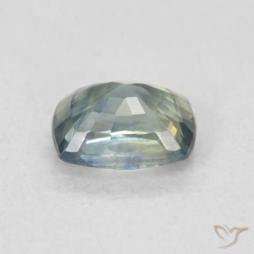 Zaffiro Teal-blu naturale da 0.68 ct, Cuscino, VS