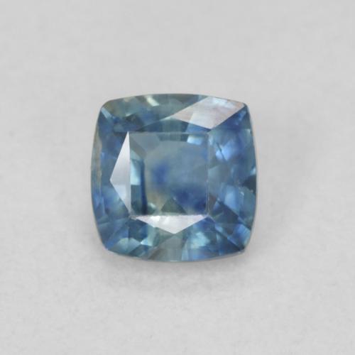 0.56ct Naturale Teal-blu Zaffiro, Cuscino, VS