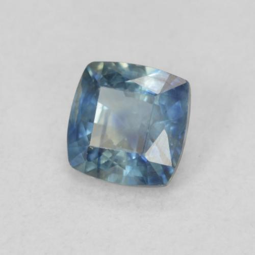 Zaffiro Teal-blu naturale da 0.56 ct, Cuscino, VS