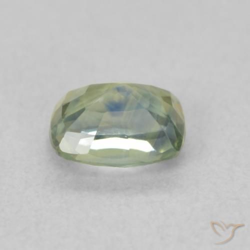 Zaffiro Blu verdastro naturale da 0.62 ct, Cuscino, VS