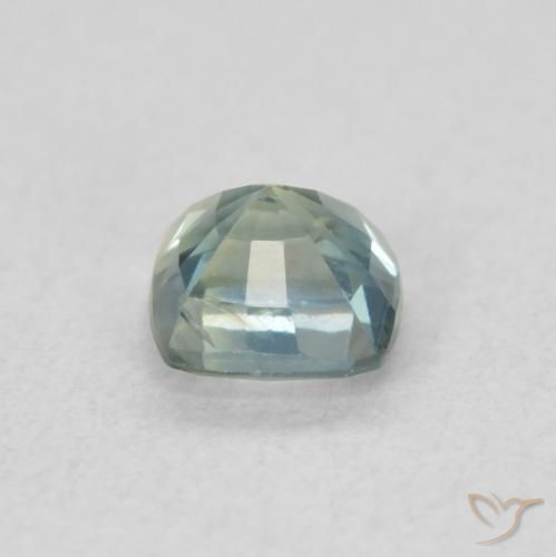 Zaffiro Teal-blu naturale da 0.57 ct, Cuscino, VS