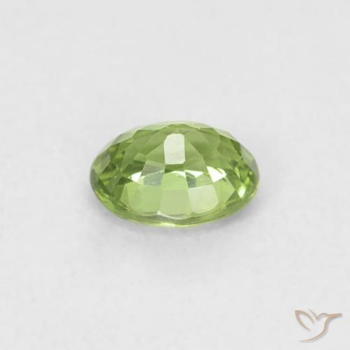 Zaffiro Verde foresta naturale da 0.41 ct, Ovale, VVS-VS