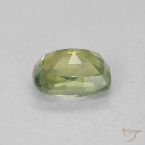 Zaffiro Giallo Limone Chiaro naturale da 0.61 ct, Cuscino, VS