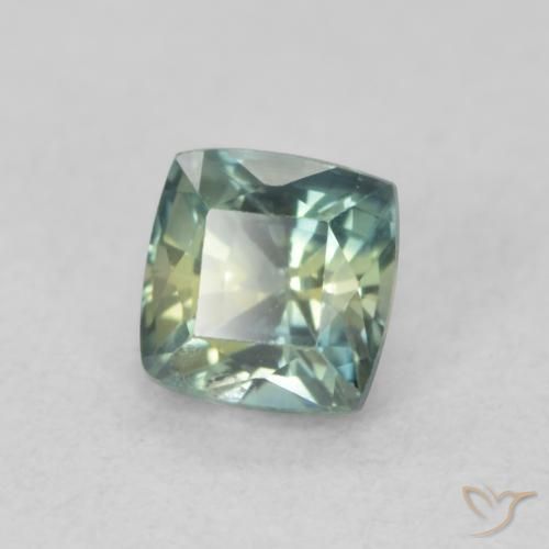 Zaffiro Teal-blu naturale da 0.67 ct, Cuscino, VS