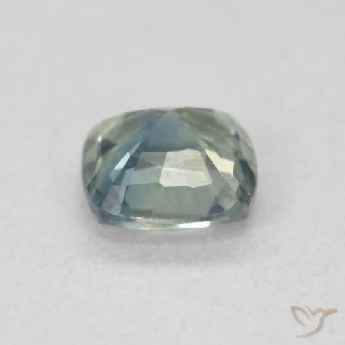Zaffiro Teal-blu naturale da 0.64 ct, Cuscino, VS