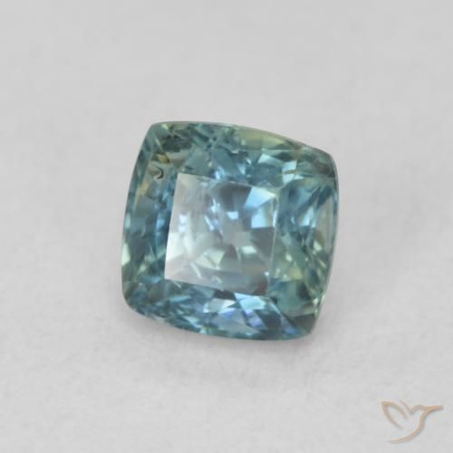 Zaffiro Teal-blu naturale da 0.69 ct, Cuscino, VS