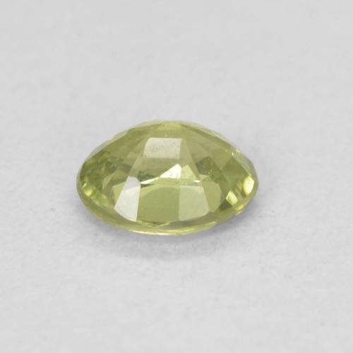 Zaffiro Caldo terroso verde naturale da 0.42 ct, Ovale, VS