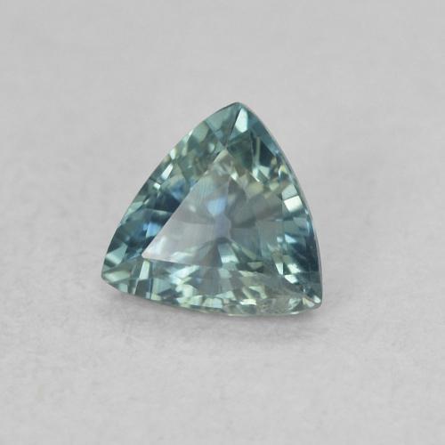 Zaffiro Teal-blu naturale da 0.43 ct, Taglio trillion, VS